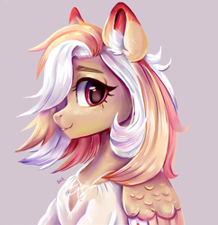 Size: 3200x3301 | Tagged: safe, artist:ske, oc, oc only, pegasus, pony, bust, high res, portrait, request, requested art, solo