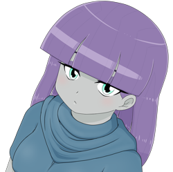 Size: 1675x1668 | Tagged: safe, artist:batipin, maud pie, equestria girls, g4, female, looking at you, simple background, solo, transparent background