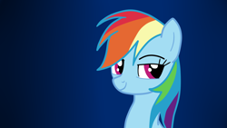 Size: 1920x1080 | Tagged: safe, artist:kazamacat, rainbow dash, pegasus, pony, fanfic:the master mev, g4, fanfic art, smiling, solo