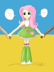 Size: 1500x2000 | Tagged: safe, artist:fude-chan-art, fluttershy, equestria girls, g4, current events, female, flag, offscreen character, ukraine