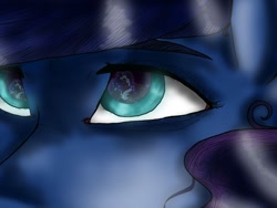 Size: 512x384 | Tagged: safe, artist:unknownfilters, princess luna, pony, g4, close-up, female, solo