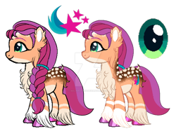 Size: 1280x957 | Tagged: safe, artist:malinraf1615, sunny starscout, earth pony, pony, g5, alternate design, obtrusive watermark, simple background, transparent background, watermark