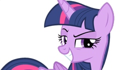 Size: 1280x720 | Tagged: safe, edit, edited screencap, screencap, twilight sparkle, alicorn, pony, g4, rarity takes manehattan, season 4, background removed, female, lidded eyes, mare, not a vector, raised eyebrow, simple background, smiling, smirk, transparent background, twilight sparkle (alicorn)