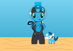 Size: 15501x10901 | Tagged: safe, artist:sonicstreak5344, oc, pegasus, pony, unicorn, air bubble, bubble, crossover, fakemon, helmet, lama scuba gear, male, pegasus oc, pokémon, ponified, sand, scuba diving, scuba gear, sonic the hedgehog, sonic the hedgehog (series), stallion, stallion oc, underwater, wetsuit