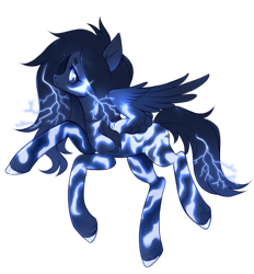 Size: 952x1024 | Tagged: safe, artist:miioko, oc, oc only, pegasus, pony, flying, lightning, pegasus oc, simple background, solo, transparent background, wings