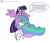 Size: 884x746 | Tagged: safe, artist:doublewbrothers, princess celestia, twilight sparkle, alicorn, pony, g4, annoyed, blah blah blah, celestia is not amused, crossed arms, cute, duo, ethereal mane, female, happy, mare, missing accessory, on head, ponies riding ponies, riding, simple background, speech bubble, spread wings, teacher and student, twiabetes, twilight riding celestia, twilight sparkle (alicorn), unamused, white background, wiggling, wings