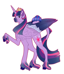 Size: 3900x4500 | Tagged: safe, artist:sashakruchkinatv, twilight sparkle, alicorn, pony, g4, cloven hooves, simple background, solo, transparent background, twilight sparkle (alicorn), unshorn fetlocks