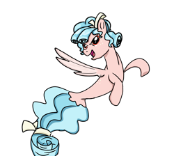 Size: 4000x3580 | Tagged: safe, artist:nitlynjane, cozy glow, pony, seapony (g4), g4, body freckles, bow, catchlights, cozy glow's bow, evil smile, female, freckles, grin, hair bow, looking at you, mare, older, older cozy glow, open mouth, open smile, pure concentrated unfiltered evil of the utmost potency, pure unfiltered evil, quality, raised hoof, seaponified, seapony cozy glow, simple background, smiling, solo, species swap, spread wings, transparent background, transparent wings, wings