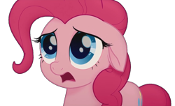 Size: 1314x799 | Tagged: safe, edit, edited screencap, screencap, pinkie pie, g4, my little pony: the movie, background removed, not a vector, sad, simple background, transparent background