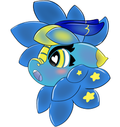 Size: 1456x1544 | Tagged: safe, artist:brainiac, oc, oc only, oc:starrinite, inflatable pony, kirin, pony, cute, female, inflatable, mare, pool toy, simple background, solo, transparent background