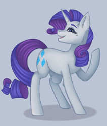 Size: 1640x1934 | Tagged: safe, artist:kurochhi, rarity, pony, gray background, simple background, solo