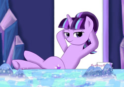 Size: 1120x784 | Tagged: safe, artist:darkcrazyd, artist:ydalirwendigo, starlight glimmer, pony, unicorn, g4, the cutie re-mark, 2015, female, mare, s5 starlight, solo, welcome home twilight