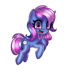 Size: 1728x1824 | Tagged: safe, artist:opal_radiance, oc, oc only, earth pony, pony, alexwold84, blue, clock, commission, pastel, pink, purple, simple background, solo, transparent background