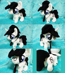 Size: 1820x2048 | Tagged: safe, artist:schwarz, oc, oc only, oc:schwarz, pony, unicorn, irl, multiple views, photo, plushie