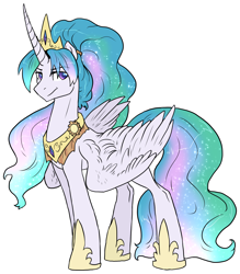 Size: 1674x1912 | Tagged: safe, artist:not-ordinary-pony, princess celestia, alicorn, pony, g4, commission, male, prince solaris, rule 63, simple background, solo, stallion