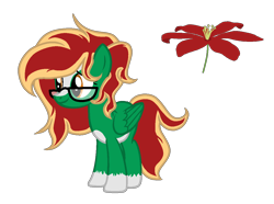 Size: 1200x891 | Tagged: safe, artist:ngthanhphong, oc, oc only, oc:morning lily, pegasus, pony, coat markings, female, glasses, mare, show accurate, simple background, socks (coat markings), solo, transparent background