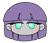 Size: 370x320 | Tagged: safe, artist:batipin, maud pie, equestria girls, g4, blushing, chibi, head only, simple background, solo, transparent background