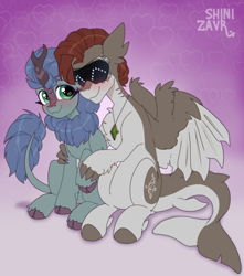 Size: 1094x1239 | Tagged: safe, artist:skobkazavr, oc, kirin, pegasus, pony, kirin oc, solo