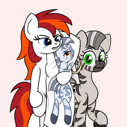 Size: 2000x2000 | Tagged: safe, artist:dafiltafish, oc, oc:silverfoot, earth pony, pony, zebra, bipedal, body pillow, concerned, high res, judgement, lip bite, meme, ponified meme, simple background, weeaboo