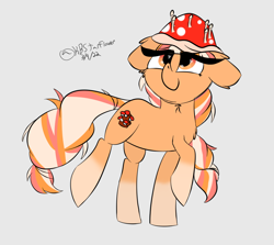 Size: 1122x1002 | Tagged: safe, artist:lunastaralight, oc, oc only, earth pony, pony, floppy ears, mushroom, solo