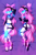 Size: 2000x3000 | Tagged: safe, artist:airiniblock, oc, oc only, oc:lillybit, earth pony, anthro, rcf community, anthro oc, body pillow, bow, glitch techs, headset, solo
