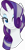 Size: 4000x8001 | Tagged: safe, alternate version, artist:negatif22, rarity, pony, unicorn, g4, the last problem, absurd resolution, bust, female, hair over one eye, horn, lidded eyes, mare, older, older rarity, portrait, simple background, smiling, solo, transparent background, vector