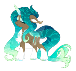 Size: 1024x958 | Tagged: safe, artist:crystal-tranquility, oc, oc:fair lagoon, original species, pond pony, eyes closed, female, simple background, solo, transparent background