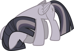 Size: 4096x2832 | Tagged: safe, artist:90sigma, artist:wardex101, edit, twilight sparkle, alicorn, pony, g4, the hooffields and mccolts, depressed, discorded, discorded twilight, eyes closed, female, high res, mare, sad, simple background, solo, transparent background, twilight sparkle (alicorn), twilight tragedy, vector