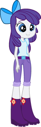 Size: 509x1566 | Tagged: safe, artist:iamsheila, apple bloom, rarity, equestria girls, g4, apple bloom's boots, bow, clothes, palette swap, recolor, simple background, solo, transparent background