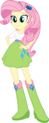 Size: 567x1410 | Tagged: safe, artist:iamsheila, fluttershy, rarity, equestria girls, g4, belt, boots, clothes, high heel boots, palette swap, recolor, shirt, shoes, simple background, skirt, solo, transparent background