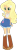 Size: 526x1519 | Tagged: safe, artist:iamsheila, applejack, fluttershy, equestria girls, g4, boots, clothes, high heel boots, palette swap, recolor, shirt, shoes, simple background, skirt, socks, solo, transparent background