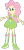 Size: 827x1698 | Tagged: safe, artist:iamsheila, fluttershy, pinkie pie, equestria girls, g4, boots, clothes, high heel boots, palette swap, recolor, shirt, shoes, simple background, skirt, solo, transparent background