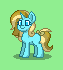 Size: 63x70 | Tagged: safe, artist:dematrix, oc, oc:skydreams, pony, unicorn, pony town, bow, green background, picture for breezies, simple background, solo, tail, tail bow