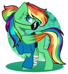 Size: 533x583 | Tagged: safe, artist:stormcloud-yt, oc, oc only, pegasus, pony, base used, clothes, ear fluff, face mask, female, mare, mask, multicolored hair, pegasus oc, rainbow hair, simple background, solo, transparent background, wings