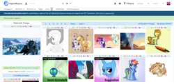 Size: 1876x892 | Tagged: safe, edit, screencap, applejack, carrot top, chancellor neighsay, golden harvest, rainbow dash, rarity, tempest shadow, trixie, twilight sparkle, vapor trail, oc, alicorn, earth pony, pegasus, pony, unicorn, g4, april fools, april fools 2022, openbooru, twilight sparkle (alicorn)