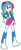 Size: 578x1382 | Tagged: safe, artist:iamsheila, rainbow dash, sunset shimmer, equestria girls, g4, boots, clothes, high heel boots, jacket, palette swap, recolor, shirt, shoes, simple background, skirt, solo, sunset shimmer's boots, transparent background