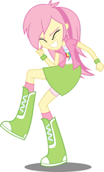 Size: 696x1147 | Tagged: safe, artist:iamsheila, fluttershy, rainbow dash, equestria girls, g4, boots, clothes, high heel boots, palette swap, rainbow dash's boots, recolor, shirt, shoes, simple background, skirt, socks, solo, transparent background