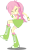 Size: 696x1147 | Tagged: safe, artist:iamsheila, fluttershy, rainbow dash, equestria girls, g4, boots, clothes, high heel boots, palette swap, recolor, shirt, shoes, simple background, skirt, socks, solo, transparent background