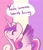 Size: 1280x1493 | Tagged: safe, artist:typhwosion, princess cadance, alicorn, pony, g4, colored wings, crown, female, horn, jewelry, looking at you, mare, positive ponies, profile, regalia, simple background, smiling, solo, speech bubble, spread wings, tiara, two toned wings, wings
