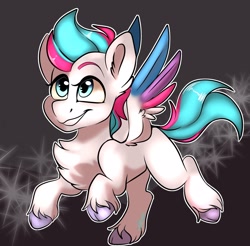 Size: 2048x2015 | Tagged: safe, artist:diethtwoo, zipp storm, pegasus, pony, g5, my little pony: tell your tale, adorazipp, cute, female, filly, filly zipp storm, foal, high res, smiling, solo, younger