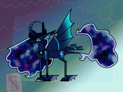 Size: 1280x964 | Tagged: safe, artist:laps-sp, princess luna, pony, g4, abstract, solo