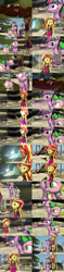 Size: 3840x16192 | Tagged: safe, artist:fazbearsparkle, spike, sunset shimmer, twilight sparkle, alicorn, dragon, pony, comic:mlp in special strike rebellion, equestria girls, equestria girls series, g4, 3d, comic, crossover, five nights at freddy's, male, portal, ray gun, rockstar bonnie, sonic the hedgehog, sonic the hedgehog (series), source filmmaker, the special strike, the special strike rebellion, thehottest dog, to be continued, twilight sparkle (alicorn), winged spike, wings