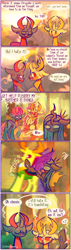 Size: 690x2437 | Tagged: safe, artist:sockiepuppetry, pharynx, queen chrysalis, thorax, changedling, changeling, changeling queen, g4, brothers, changedling brothers, comic, dialogue, female, get help, king thorax, male, prince pharynx, reference, siblings, speech bubble, thor: ragnarok