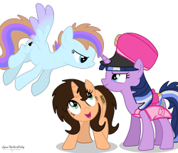 Size: 1063x920 | Tagged: safe, artist:fiona984, artist:small-brooke1998, oc, oc only, oc:bittersweet, oc:paddy sparkle, oc:small brooke, alicorn, pegasus, pony, unicorn, base used, request, simple background, transparent background