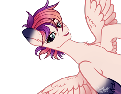 Size: 4500x3500 | Tagged: safe, artist:77jessieponygames77, oc, oc only, pegasus, pony, bust, eyelashes, female, mare, pegasus oc, simple background, smiling, solo, transparent background, wings