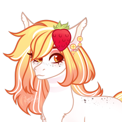 Size: 3500x3500 | Tagged: safe, artist:77jessieponygames77, oc, oc only, earth pony, pony, bust, ear piercing, earth pony oc, female, high res, mare, piercing, simple background, solo, transparent background