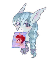 Size: 4500x5000 | Tagged: safe, artist:77jessieponygames77, oc, oc only, earth pony, pony, unicorn, bust, choker, ear fluff, female, horn, mare, mouth hold, simple background, transparent background, unicorn oc