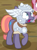 Size: 363x489 | Tagged: safe, screencap, cobblestone, sun cross, earth pony, pony, campfire tales, g4, my little pony: friendship is magic, colt, cropped, duo, female, foal, male, mare, mighty helm