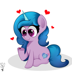 Size: 2000x2000 | Tagged: safe, artist:daftramms, izzy moonbow, insect, ladybug, pony, unicorn, g5, cute, high res, solo