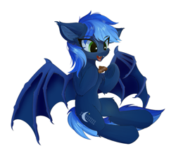 Size: 813x707 | Tagged: safe, artist:lunar froxy, oc, oc only, oc:nightline, bat pony, insect, moth, pony, fanfic:track switch, simple background, solo, white background